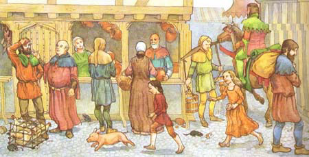 Commerce au Moyen Âge